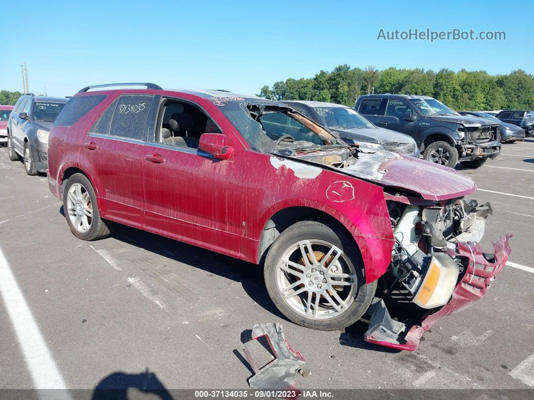 2008 Cadillac Srx V6 Red vin: 1GYEE637580106503