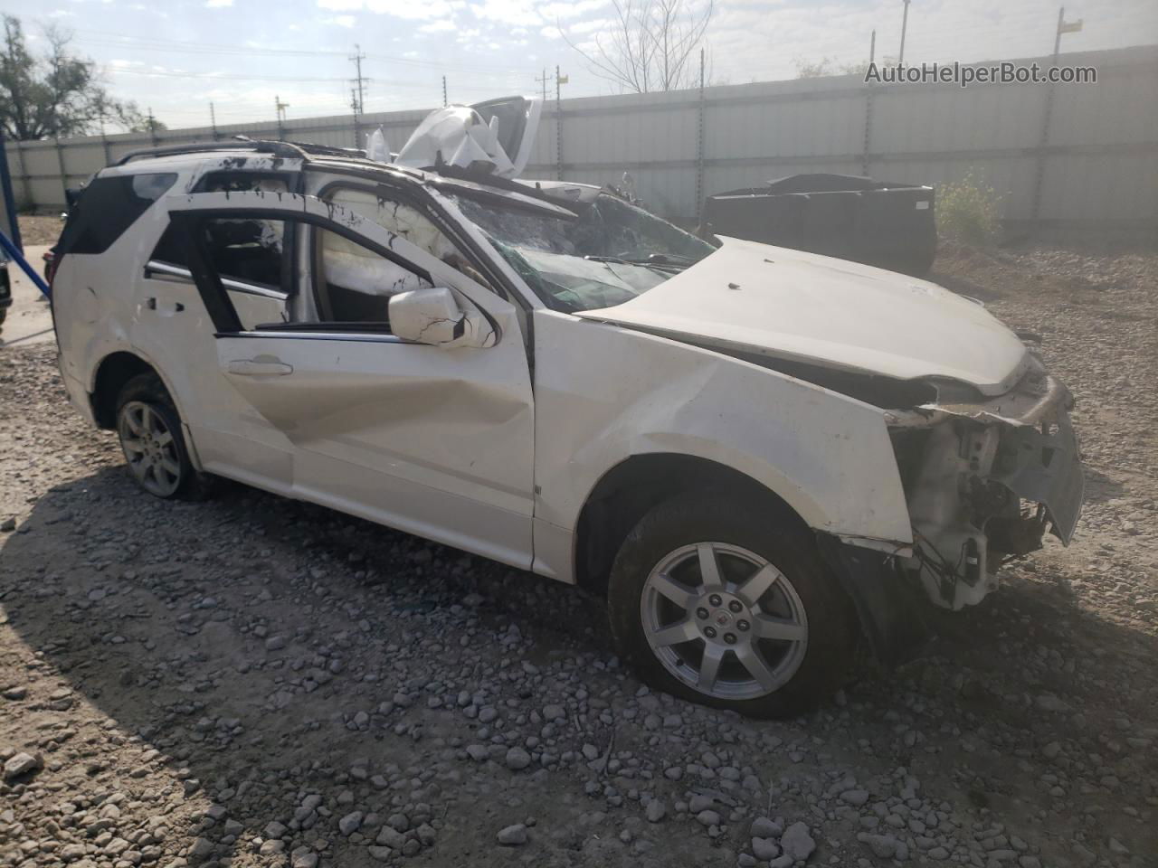 2008 Cadillac Srx  White vin: 1GYEE637680127358