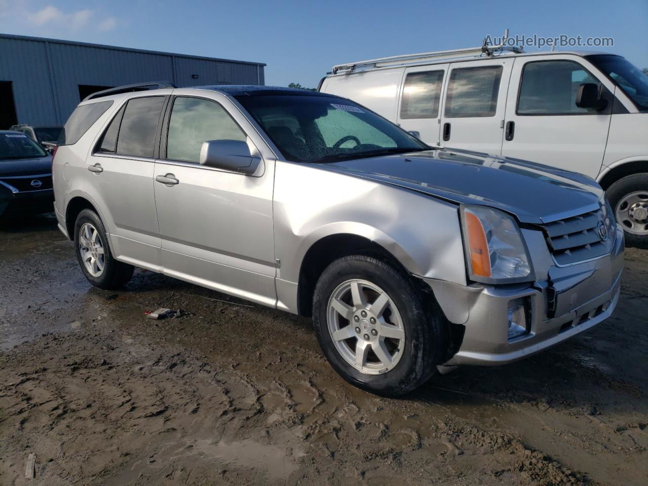 2008 Cadillac Srx  Silver vin: 1GYEE637780149515