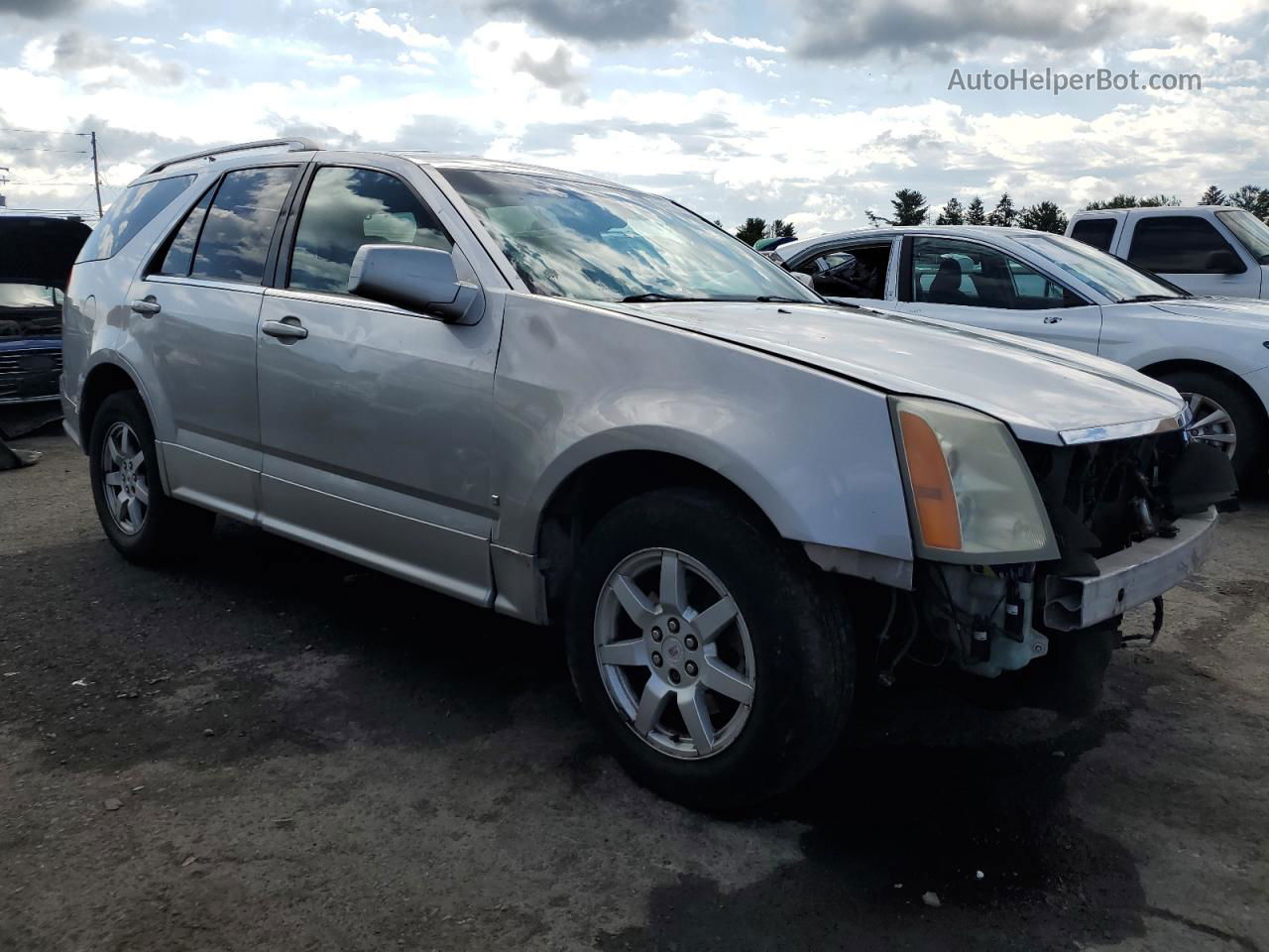 2008 Cadillac Srx  Silver vin: 1GYEE637980115298