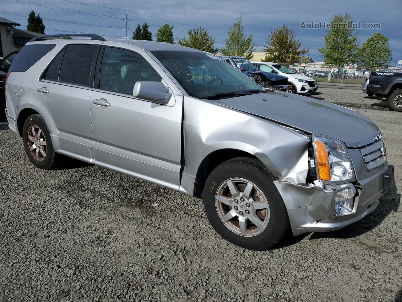 2008 Cadillac Srx  Silver vin: 1GYEE637980121909