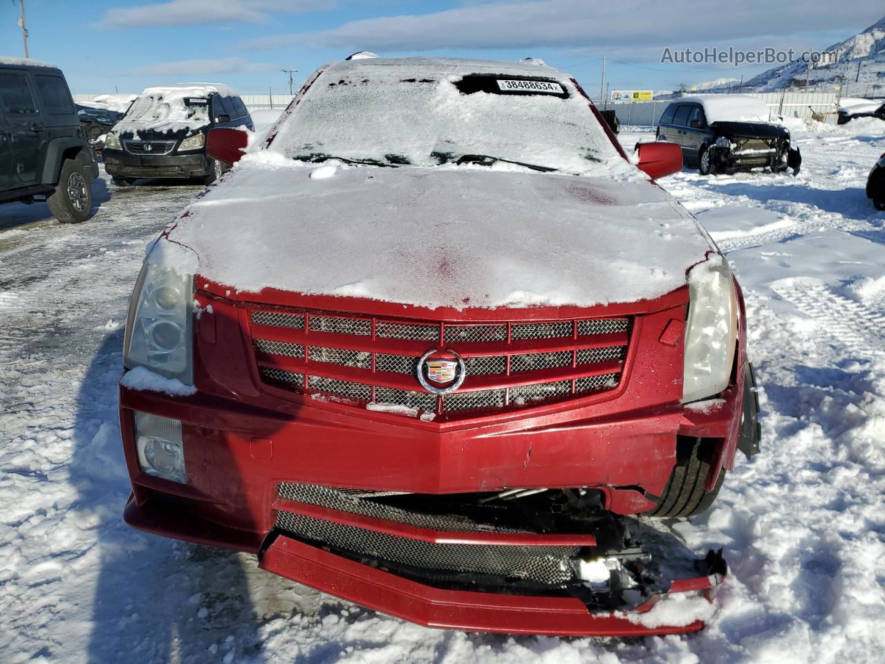 2008 Cadillac Srx  Red vin: 1GYEE637X80100597