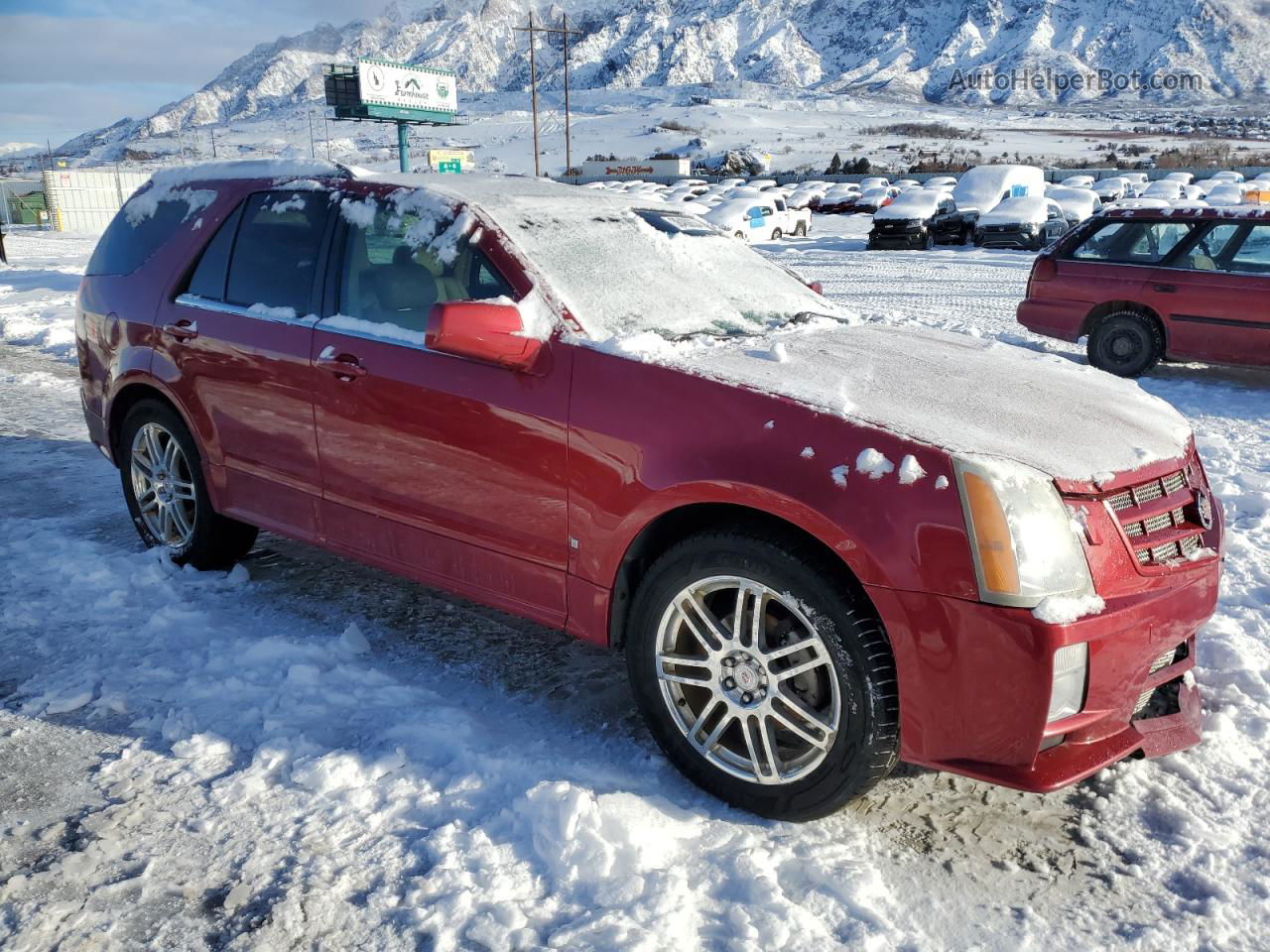 2008 Cadillac Srx  Red vin: 1GYEE637X80100597