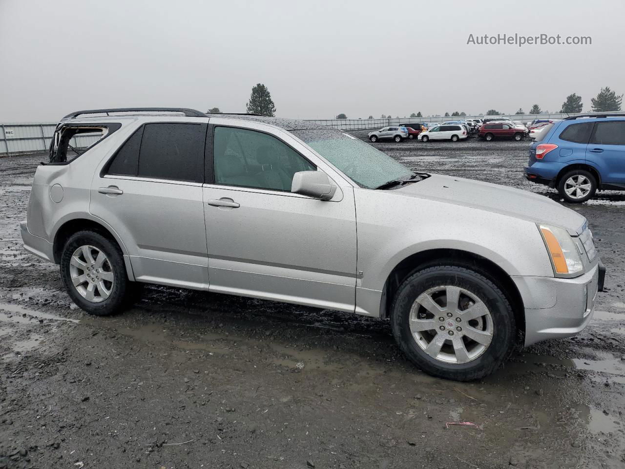 2008 Cadillac Srx  Silver vin: 1GYEE637X80103743