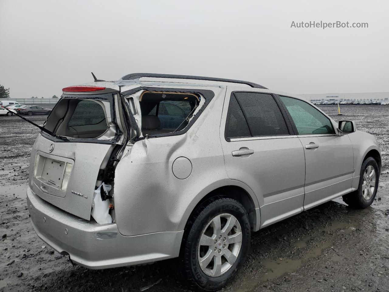 2008 Cadillac Srx  Silver vin: 1GYEE637X80103743