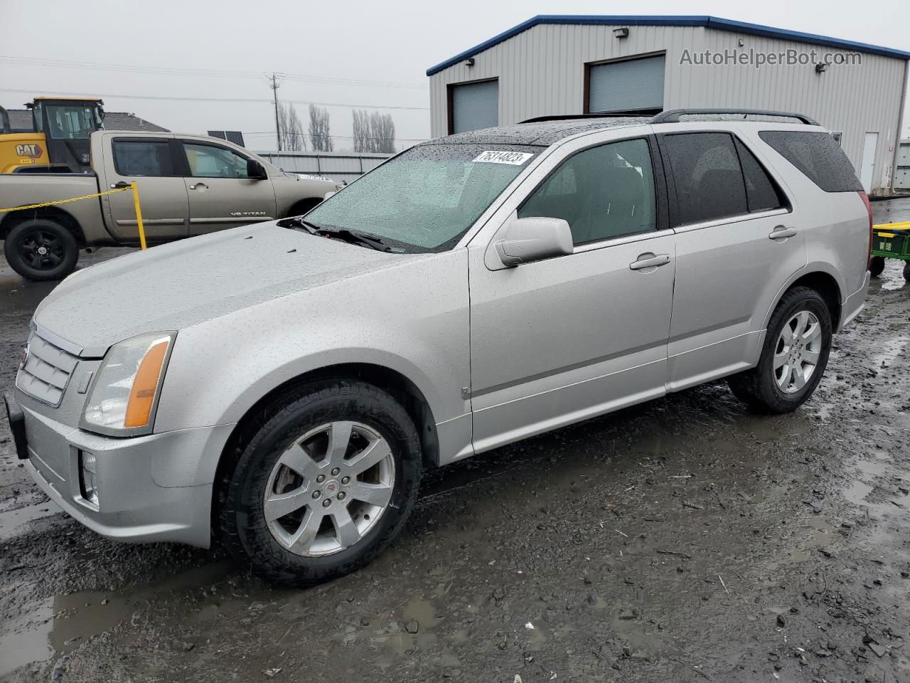 2008 Cadillac Srx  Silver vin: 1GYEE637X80103743