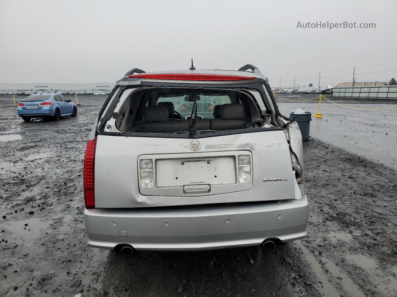 2008 Cadillac Srx  Silver vin: 1GYEE637X80103743