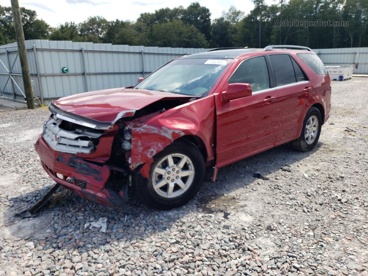 2008 Cadillac Srx  Red vin: 1GYEE637X80180113