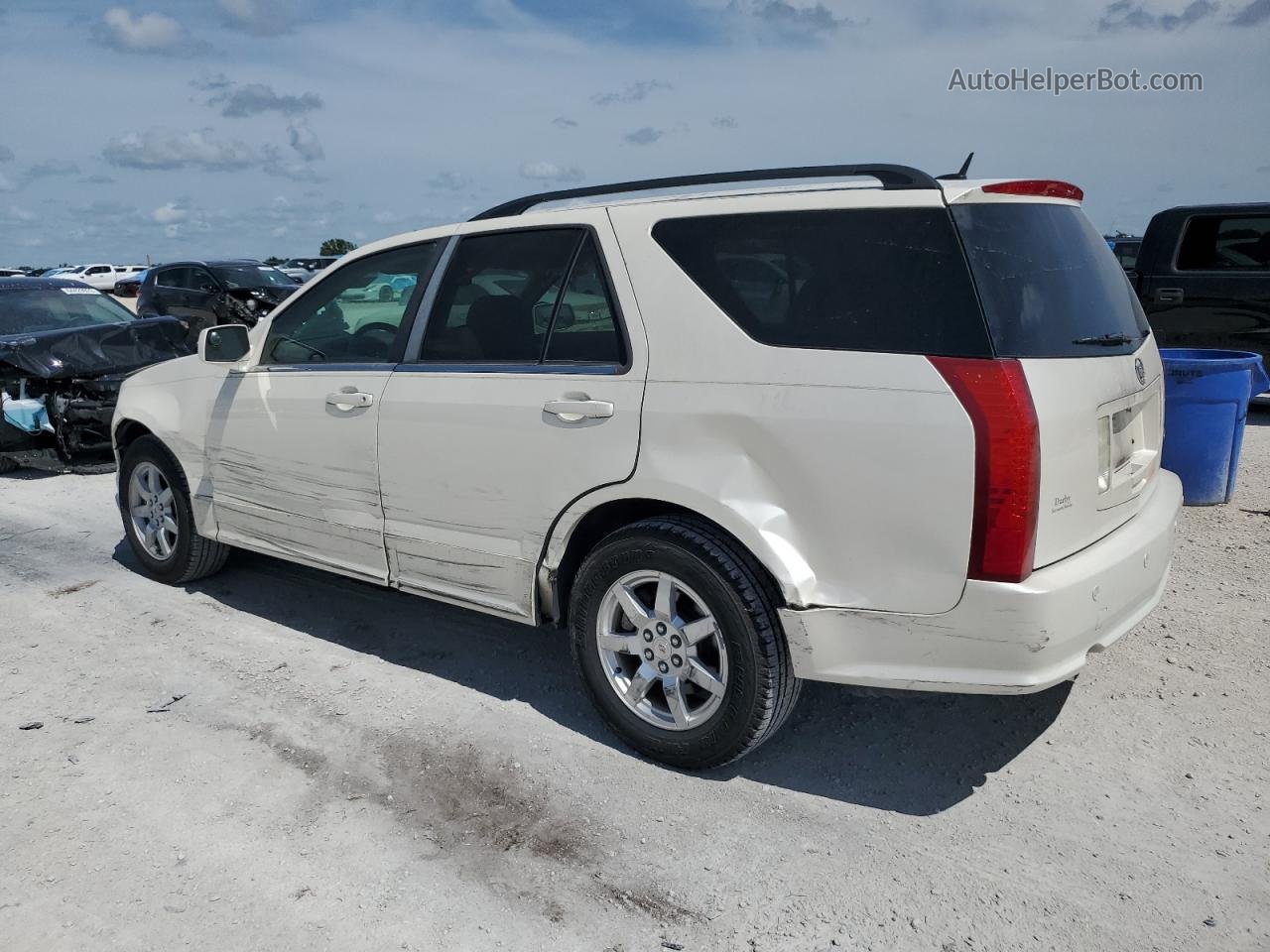 2008 Cadillac Srx  White vin: 1GYEE637X80214115