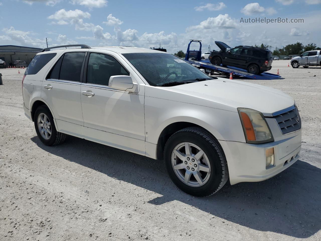 2008 Cadillac Srx  White vin: 1GYEE637X80214115