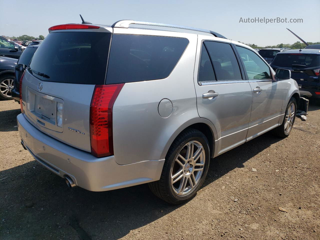 2008 Cadillac Srx  Silver vin: 1GYEE63A480103491