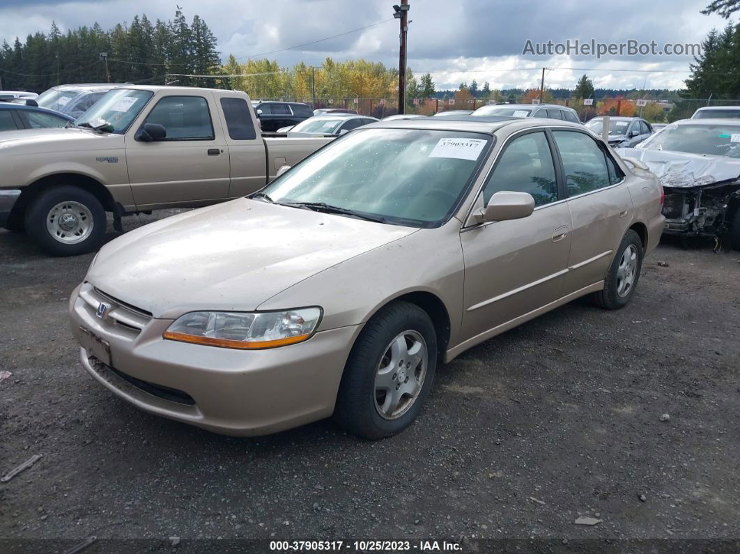 2000 Honda Accord Sdn Ex W/leather Dark Brown vin: 1HGCG1652YA053159