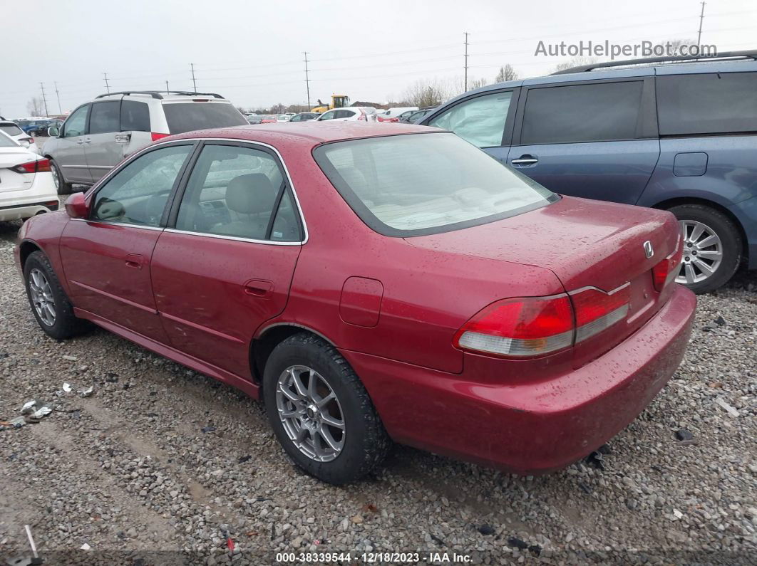 2001 Honda Accord Sdn Ex W/leather Red vin: 1HGCG16531A083860