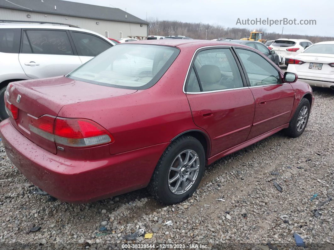 2001 Honda Accord Sdn Ex W/leather Red vin: 1HGCG16531A083860