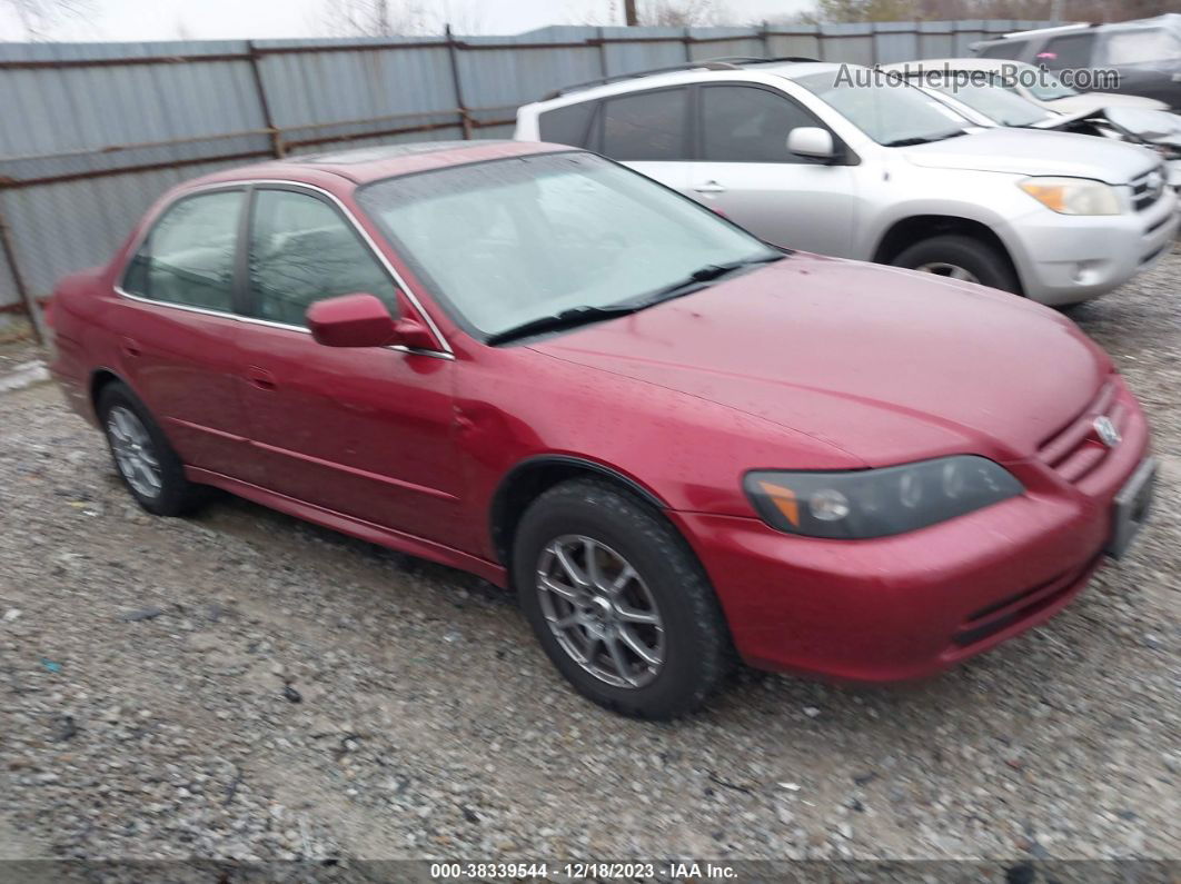 2001 Honda Accord Sdn Ex W/leather Red vin: 1HGCG16531A083860