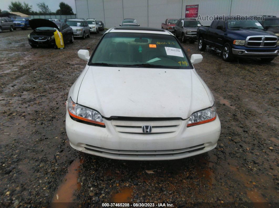 2000 Honda Accord Sdn Ex W/leather White vin: 1HGCG1653YA075381