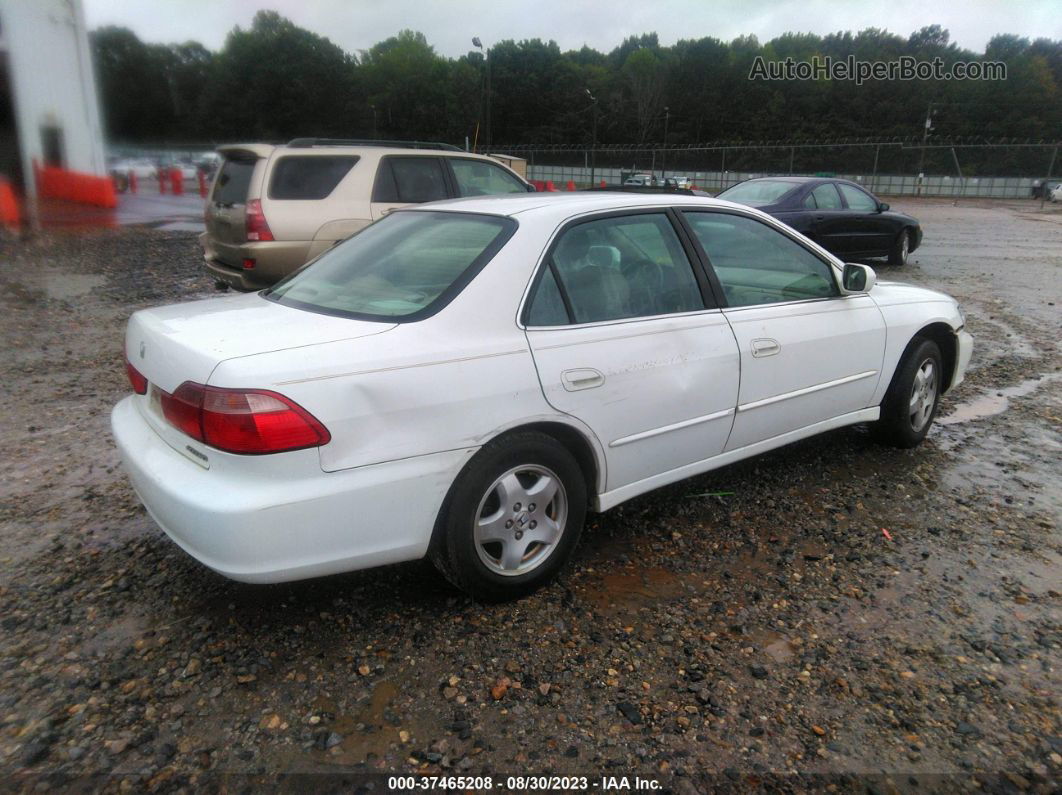 2000 Honda Accord Sdn Ex W/leather White vin: 1HGCG1653YA075381