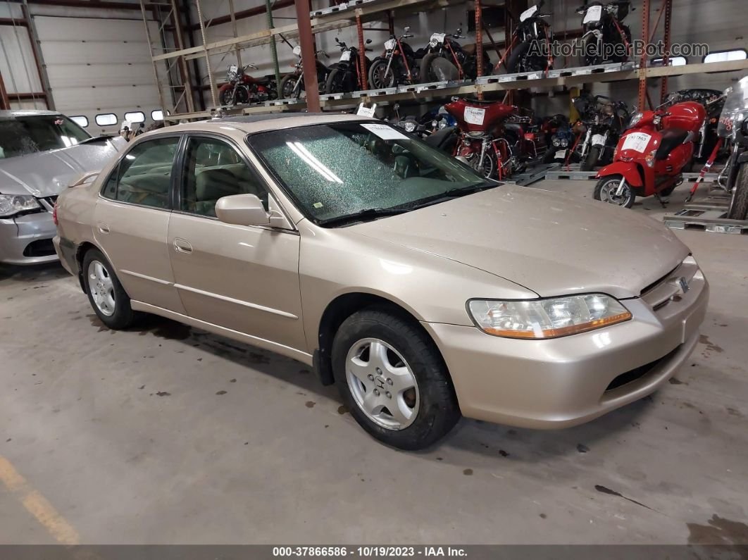 2000 Honda Accord Sdn Ex W/leather Champagne vin: 1HGCG1653YA090172