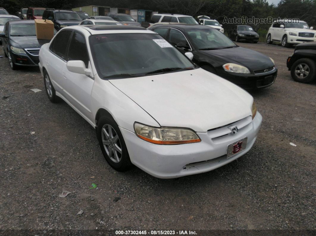 2000 Honda Accord Sdn Ex W/leather White vin: 1HGCG1655YA022083