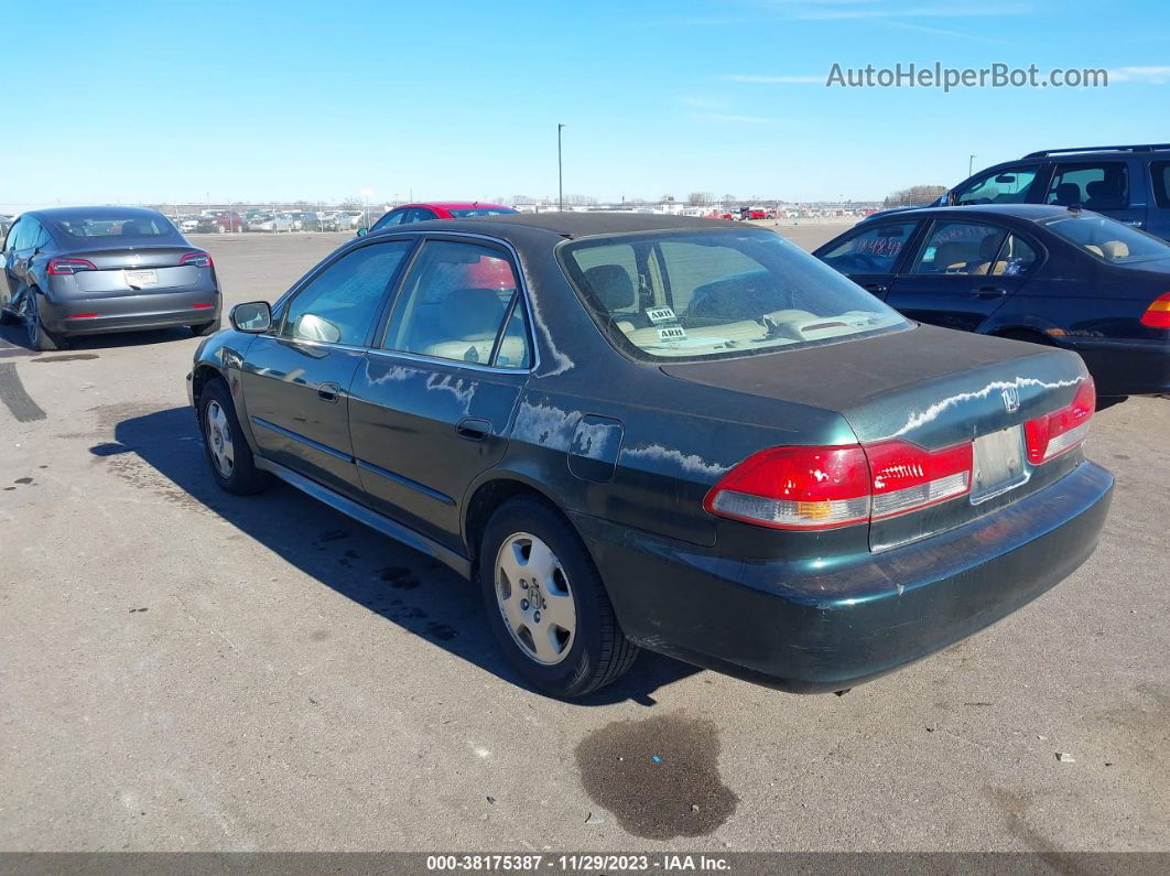 2001 Honda Accord Sdn Ex W/leather Green vin: 1HGCG16571A021555