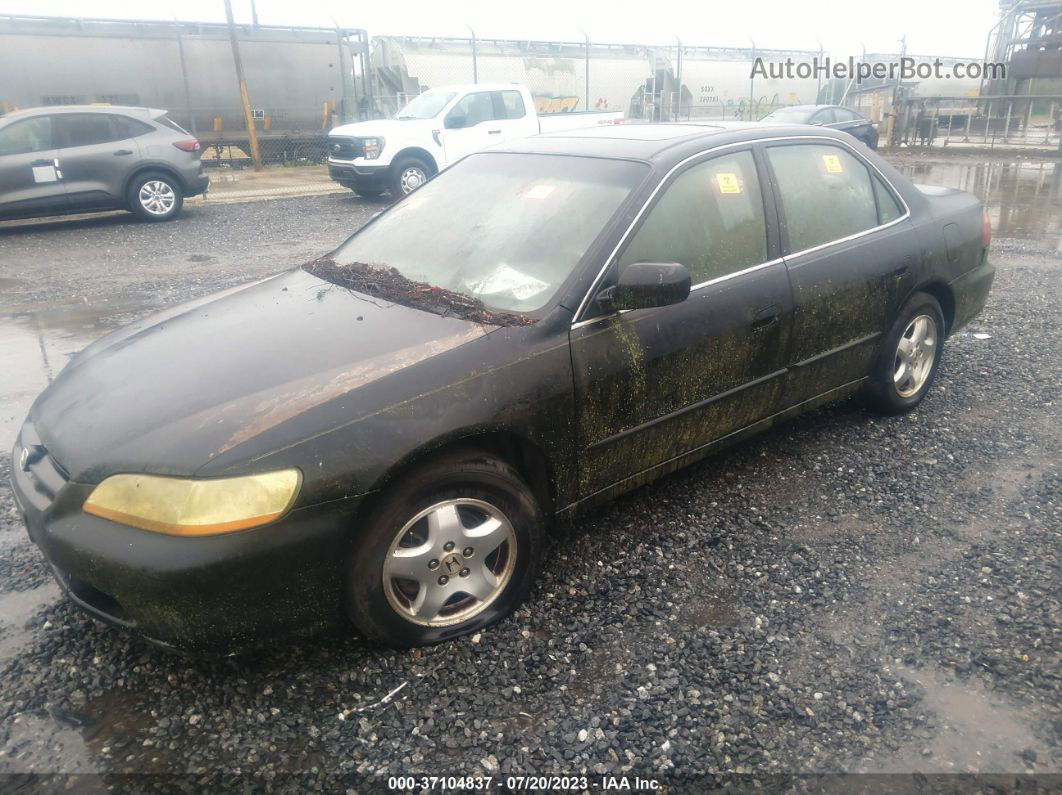 2000 Honda Accord Sdn Ex W/leather Black vin: 1HGCG1657YA029617