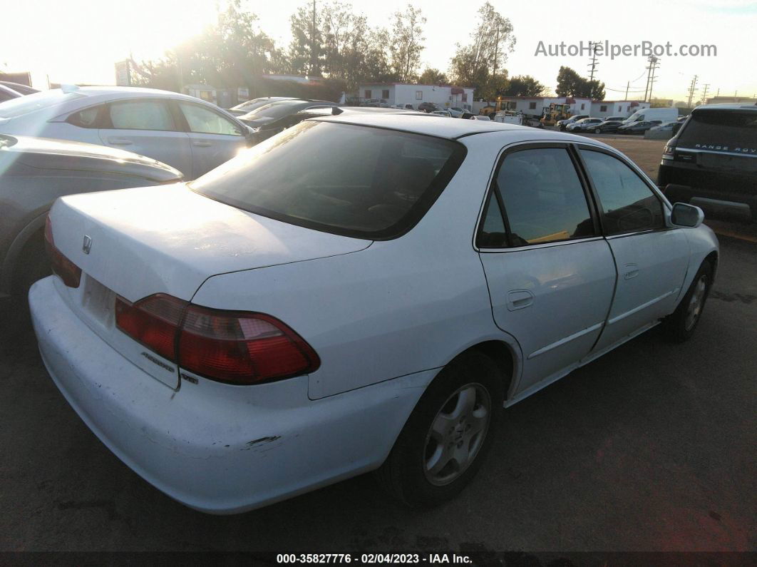 2000 Honda Accord Sdn Ex W/leather White vin: 1HGCG1657YA094869