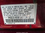2001 Honda Accord Sdn Ex W/leather Red vin: 1HGCG16581A013612