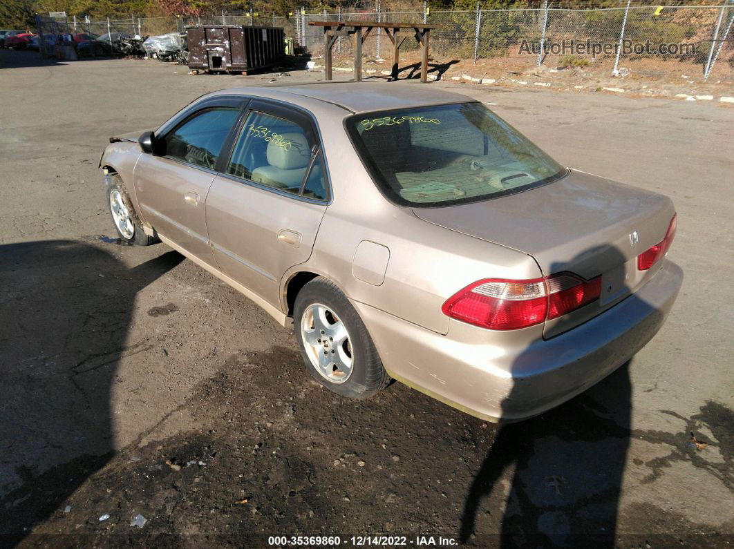 2000 Honda Accord Sdn Ex W/leather Gold vin: 1HGCG165XYA011998