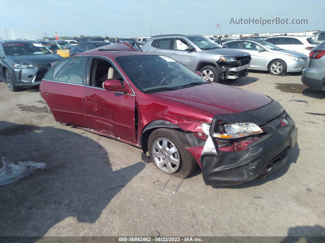 2001 Honda Accord Sdn Ex Red vin: 1HGCG55681A079191