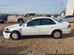 2001 Honda Accord Sdn Lx White vin: 1HGCG56441A099273