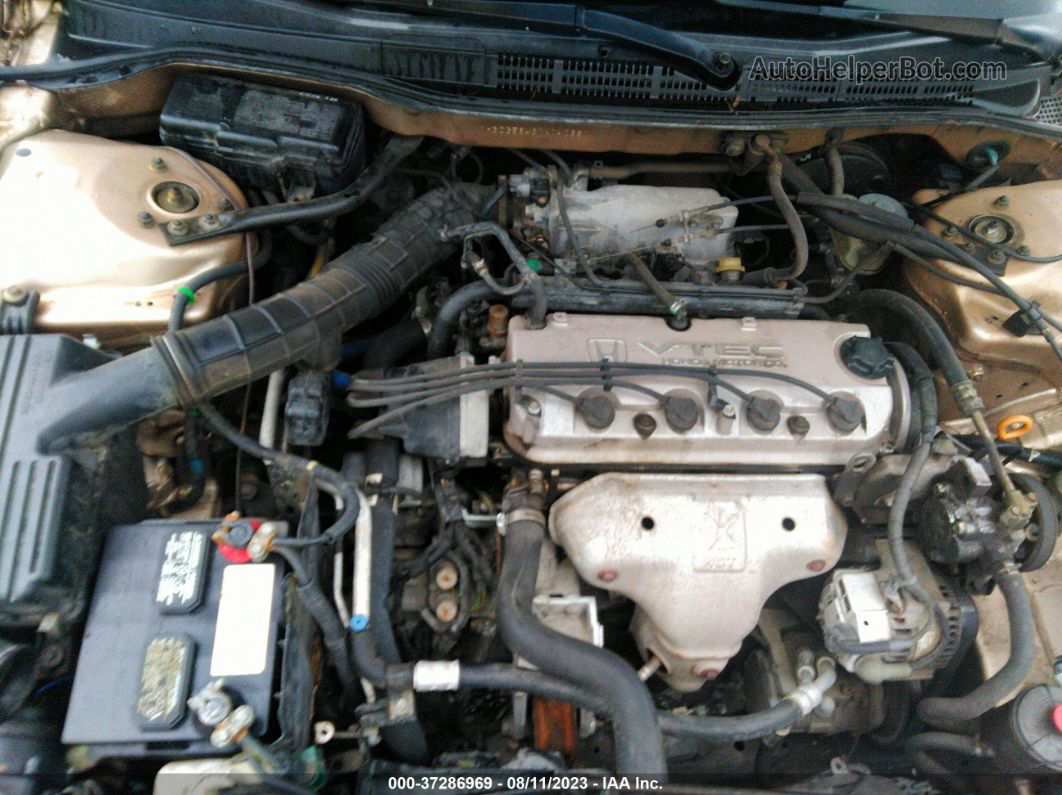 2001 Honda Accord Sdn Lx Золотой vin: 1HGCG56461A140681