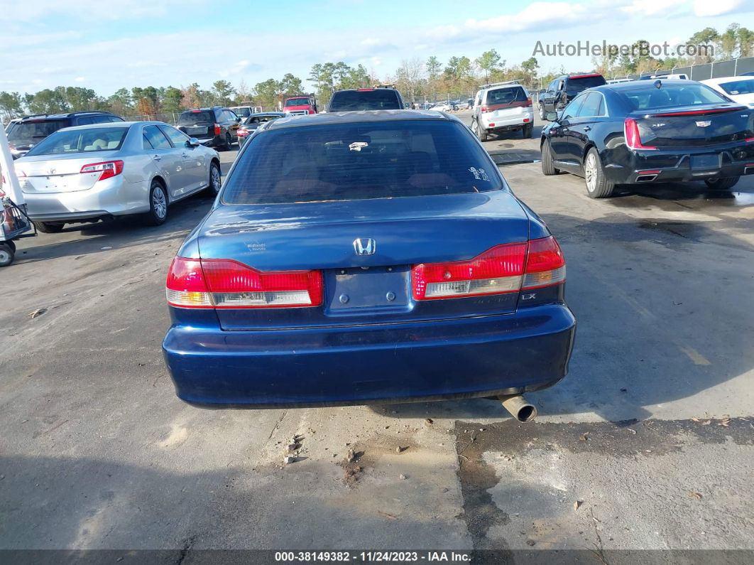 2001 Honda Accord Sdn Lx Blue vin: 1HGCG564X1A094594