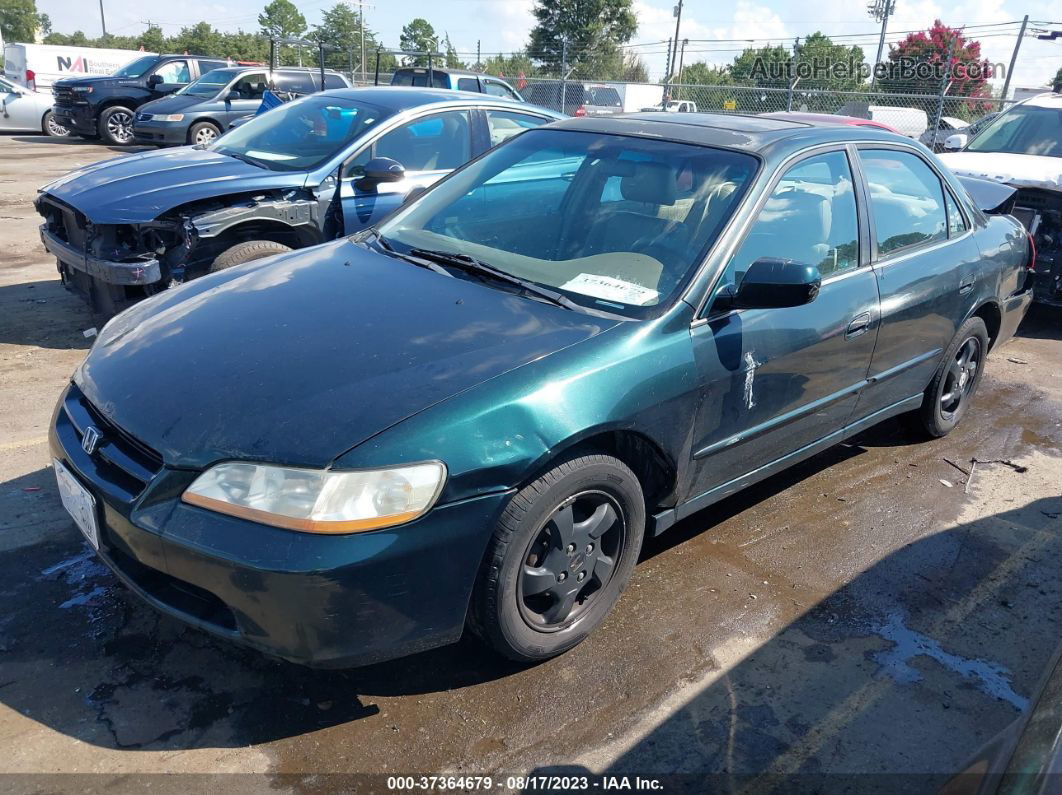 2000 Honda Accord Sdn Ex W/leather Green vin: 1HGCG6689YA143061