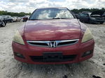 2007 Honda Accord Se Red vin: 1HGCM55367A009051