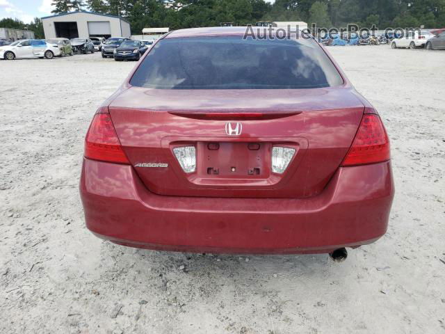 2007 Honda Accord Se Red vin: 1HGCM55367A009051