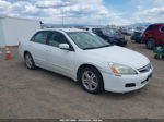 2007 Honda Accord 2.4 Se White vin: 1HGCM55377A062664