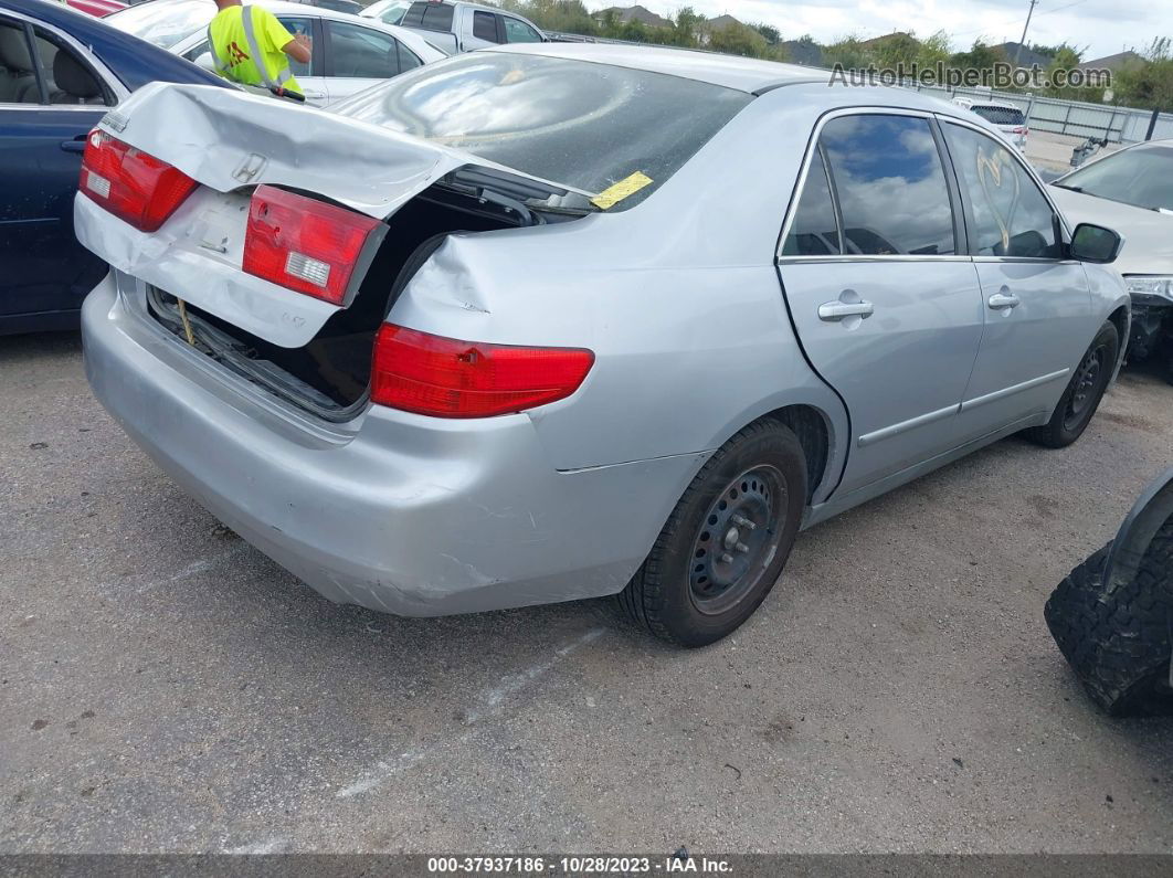 2005 Honda Accord Sdn Lx Silver vin: 1HGCM55415A127627