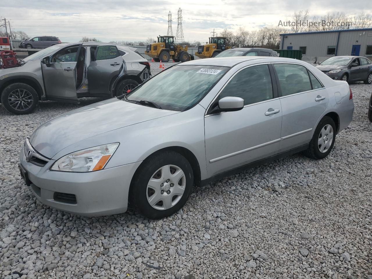 2007 Honda Accord Lx Серебряный vin: 1HGCM55417A050132