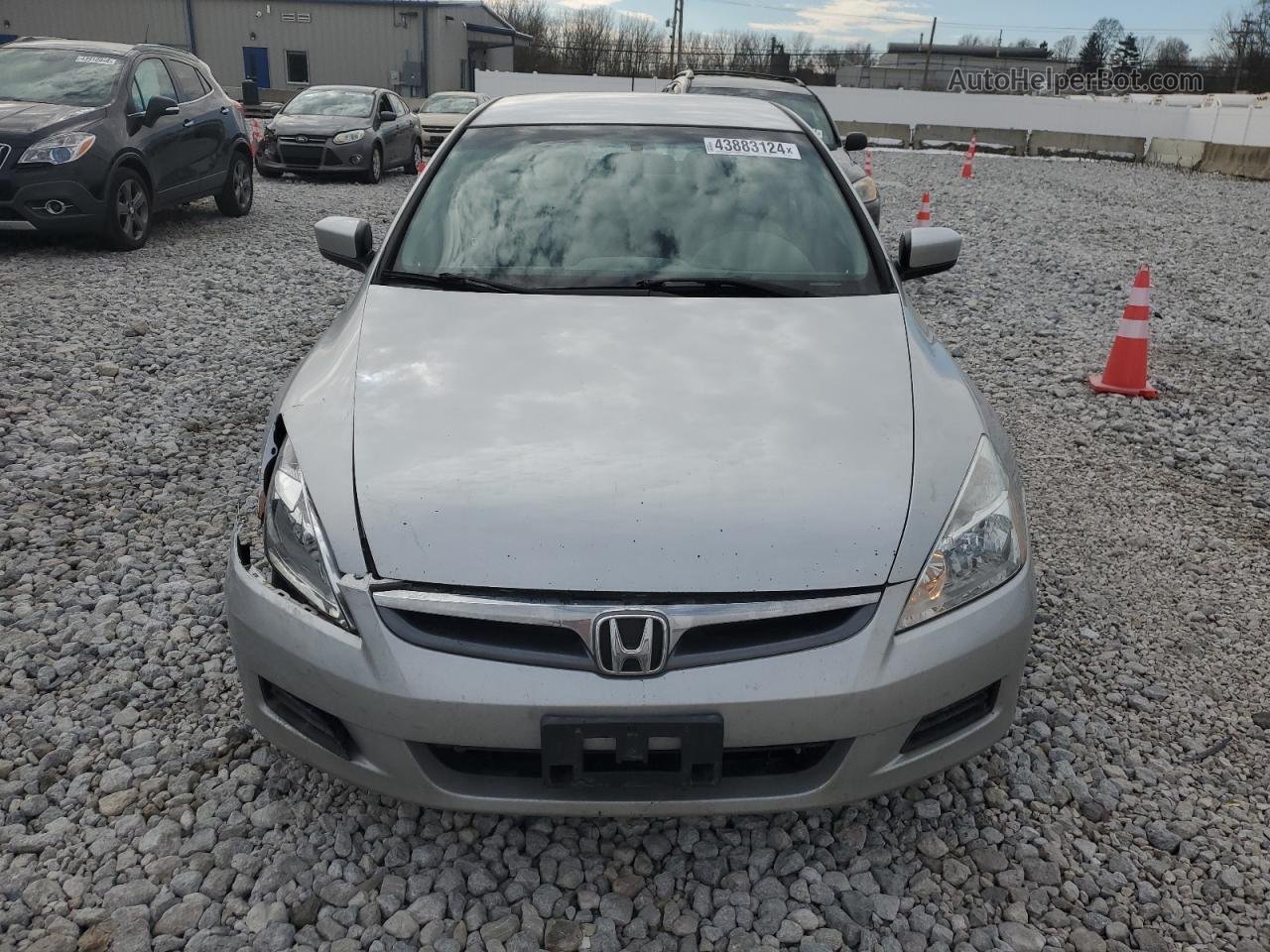 2007 Honda Accord Lx Silver vin: 1HGCM55417A050132