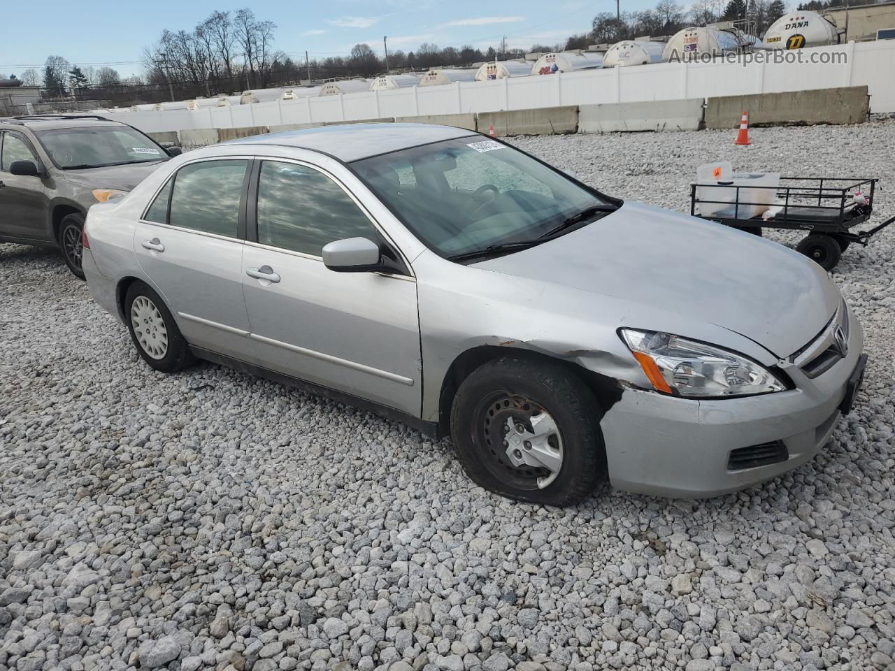 2007 Honda Accord Lx Silver vin: 1HGCM55417A050132