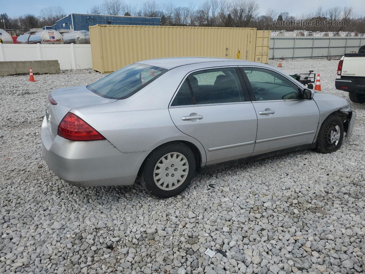 2007 Honda Accord Lx Серебряный vin: 1HGCM55417A050132