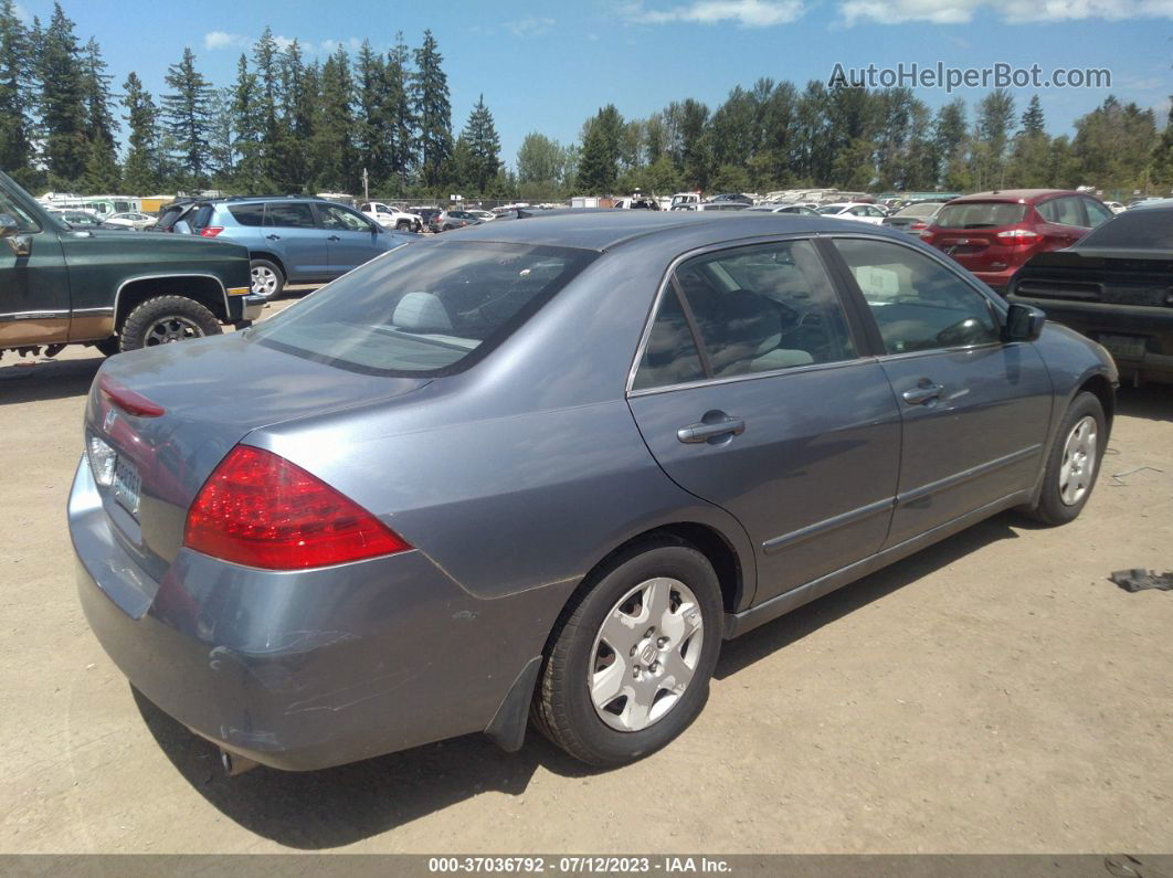 2007 Honda Accord Sdn Lx Blue vin: 1HGCM55437A066915