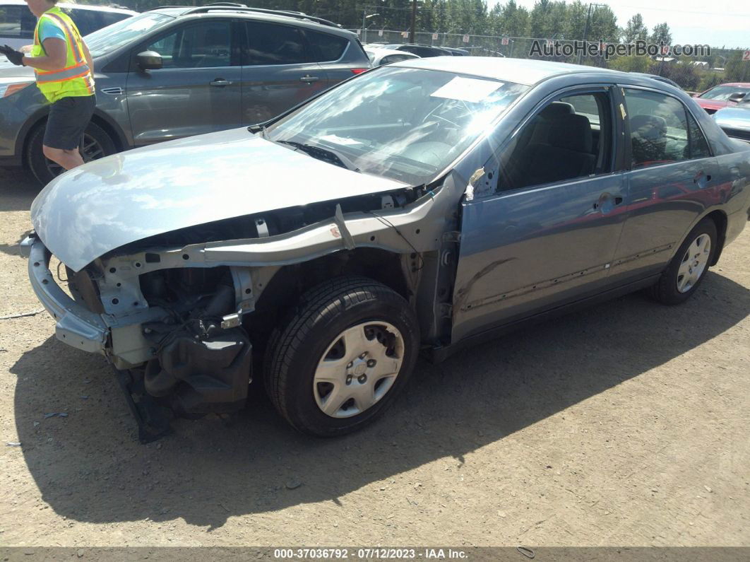 2007 Honda Accord Sdn Lx Blue vin: 1HGCM55437A066915