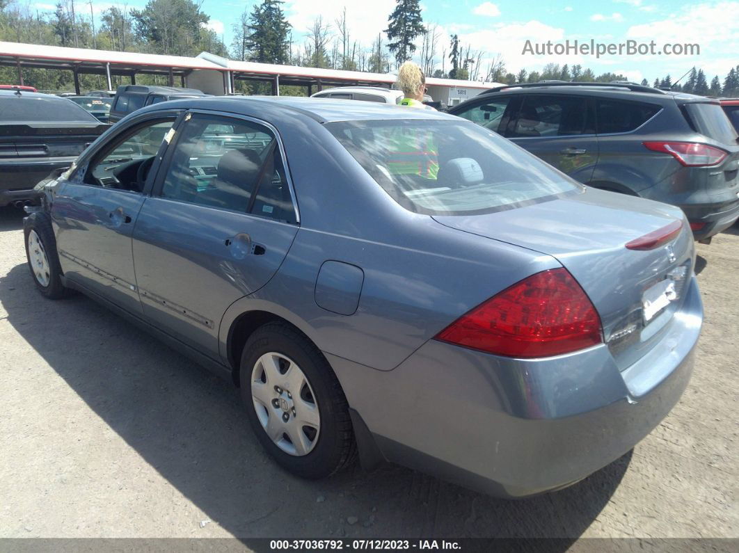 2007 Honda Accord Sdn Lx Blue vin: 1HGCM55437A066915