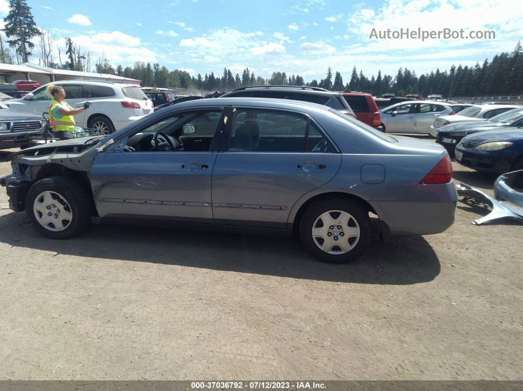 2007 Honda Accord Sdn Lx Blue vin: 1HGCM55437A066915