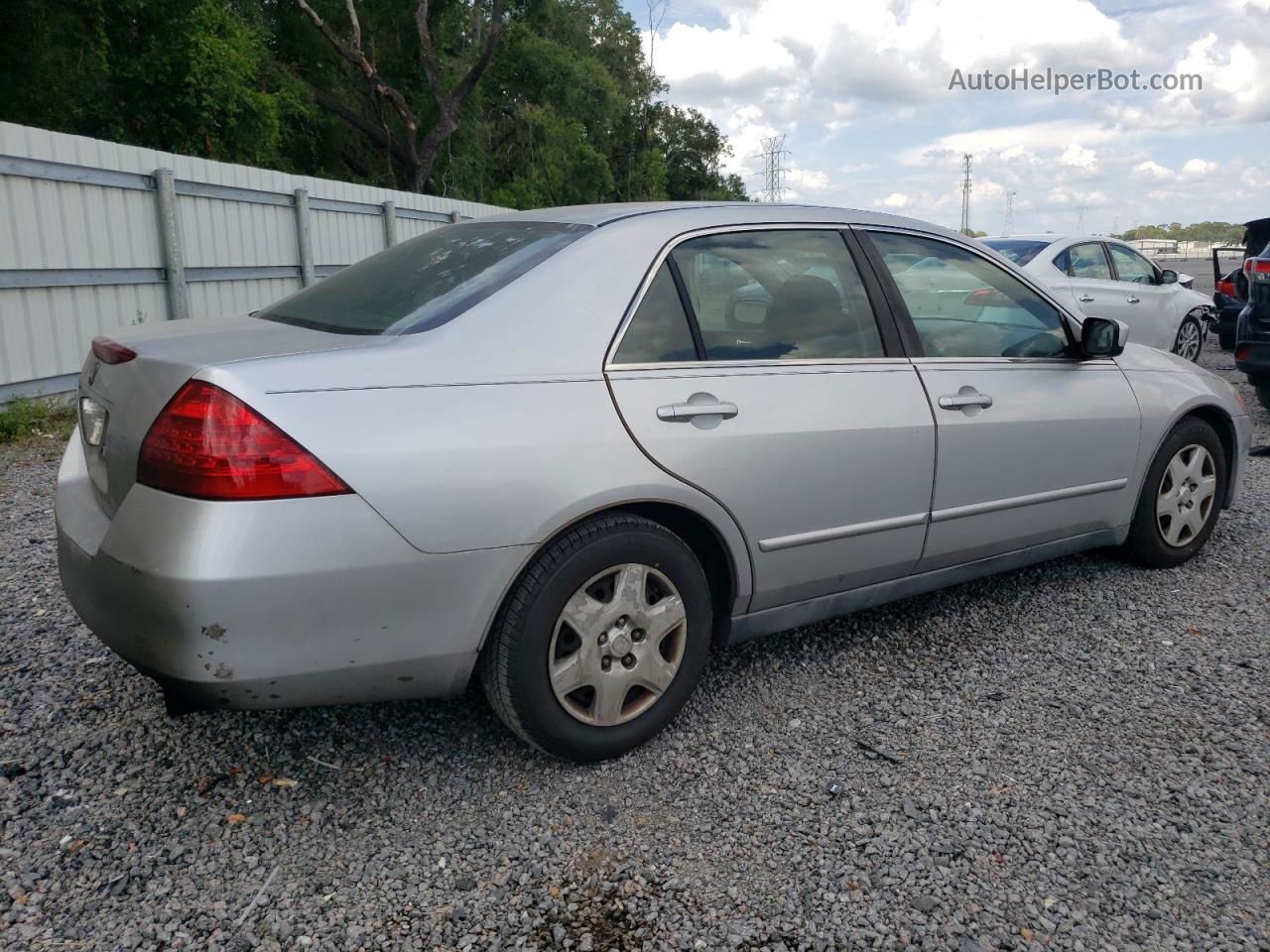 2007 Honda Accord Lx Silver vin: 1HGCM55457A095638