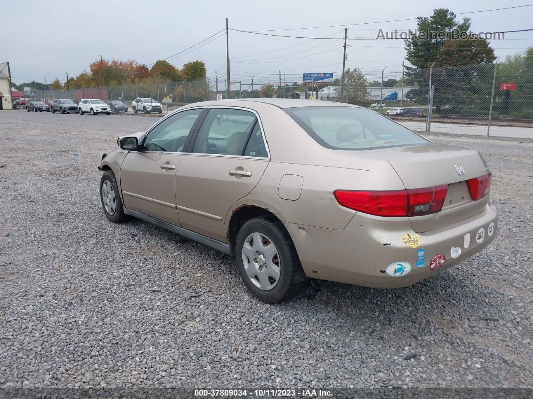 2005 Honda Accord Sdn Lx Gold vin: 1HGCM55495A054779