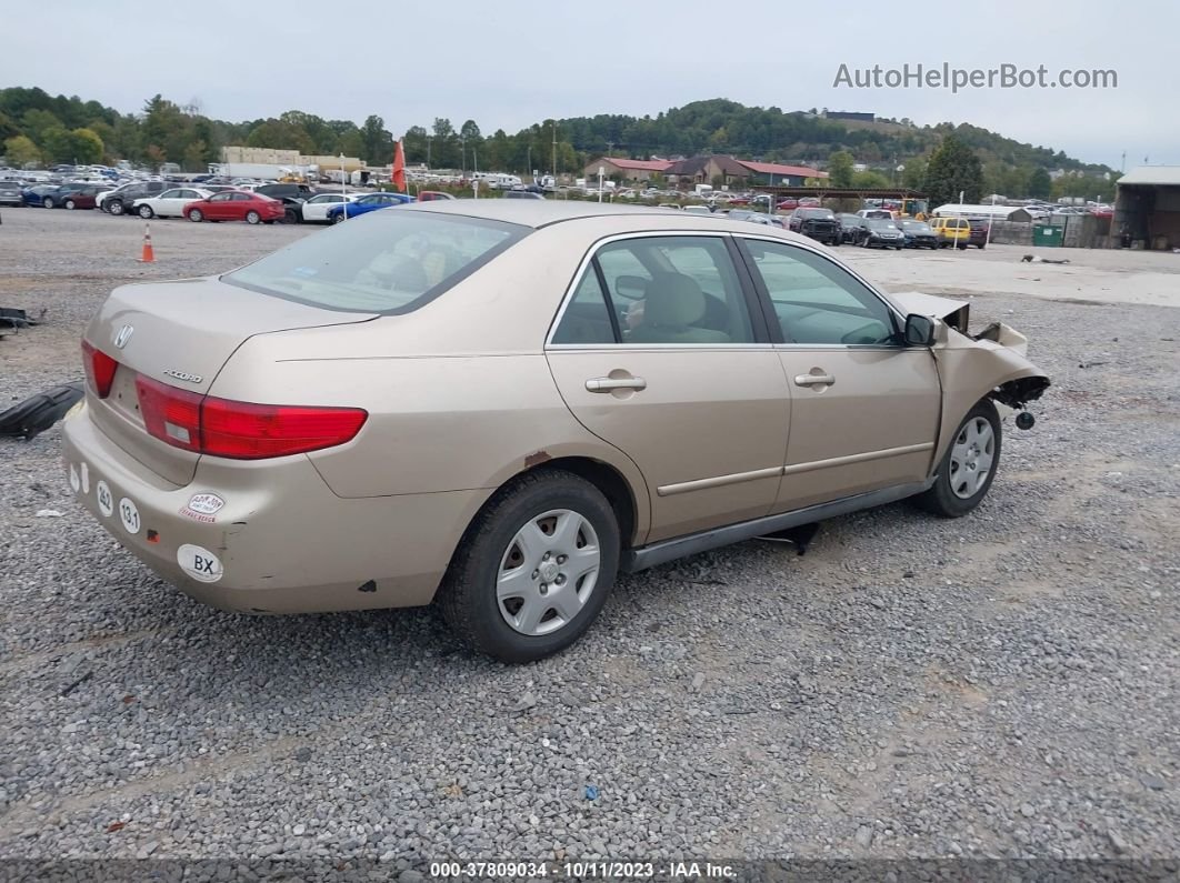 2005 Honda Accord Sdn Lx Gold vin: 1HGCM55495A054779