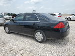 2007 Honda Accord Lx Black vin: 1HGCM554X7A007358