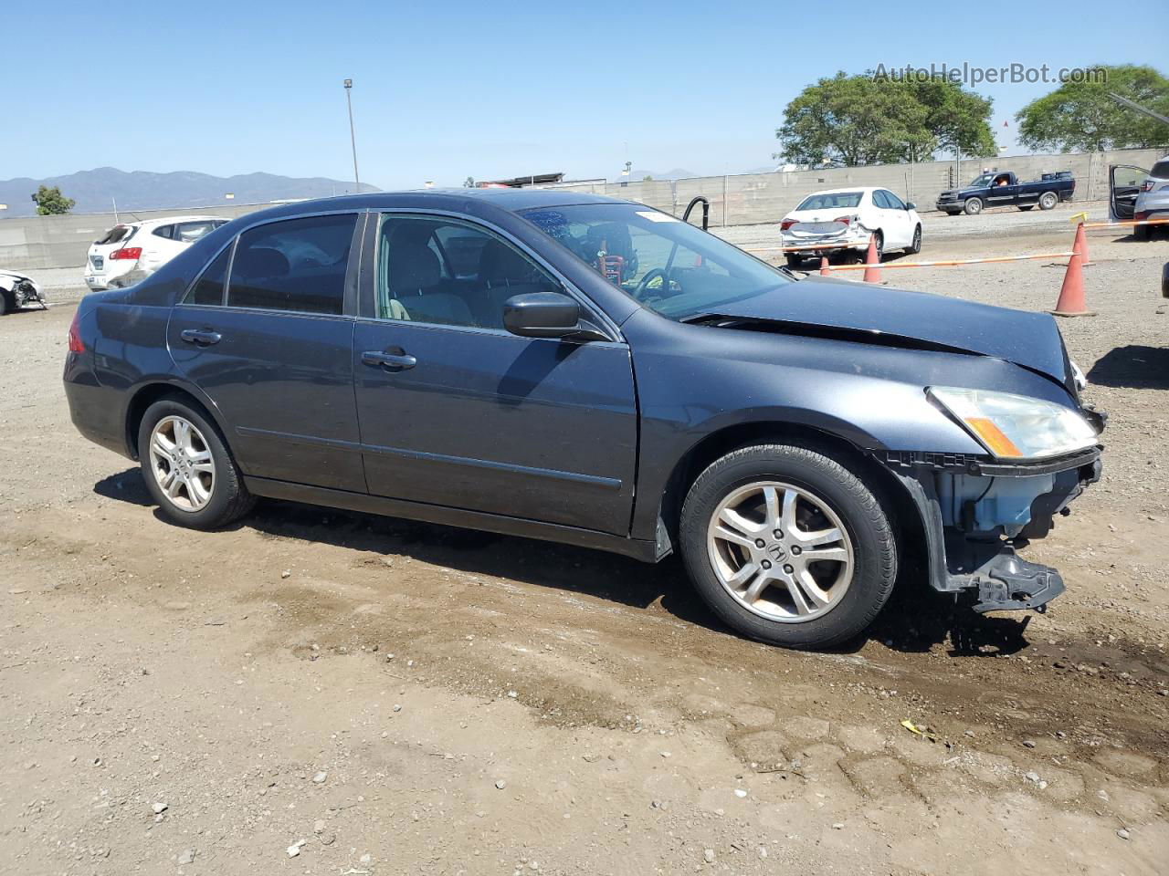 2007 Honda Accord Ex Charcoal vin: 1HGCM55747A133712